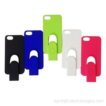 Rechargeable Li-ion Battery Shutter Case for iPhone 5S with Bluetooth Shutter